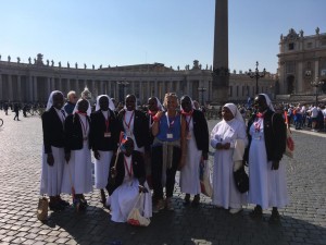 Die kenianischen Schwestern und Mama Sam in Rom 